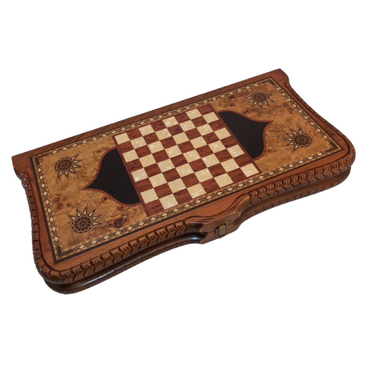 Kubbe İnce Tavla OymalıHelena Wood Art2193.MAZ