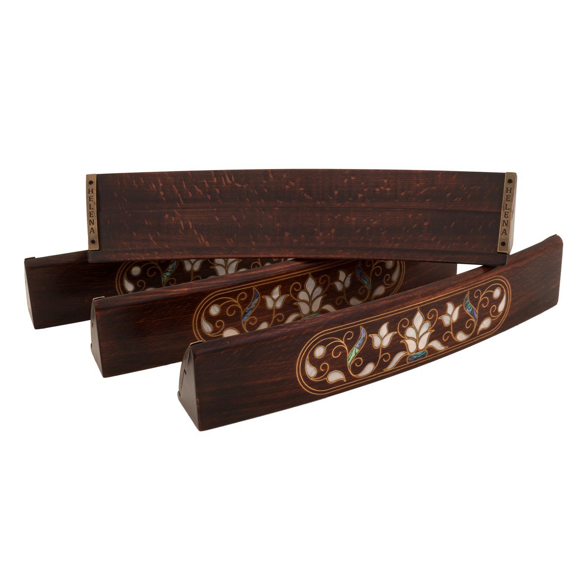 LALE DESEN SEDEF KAKMALI OVAL OYMALI  OKEYHelena Wood Art4570