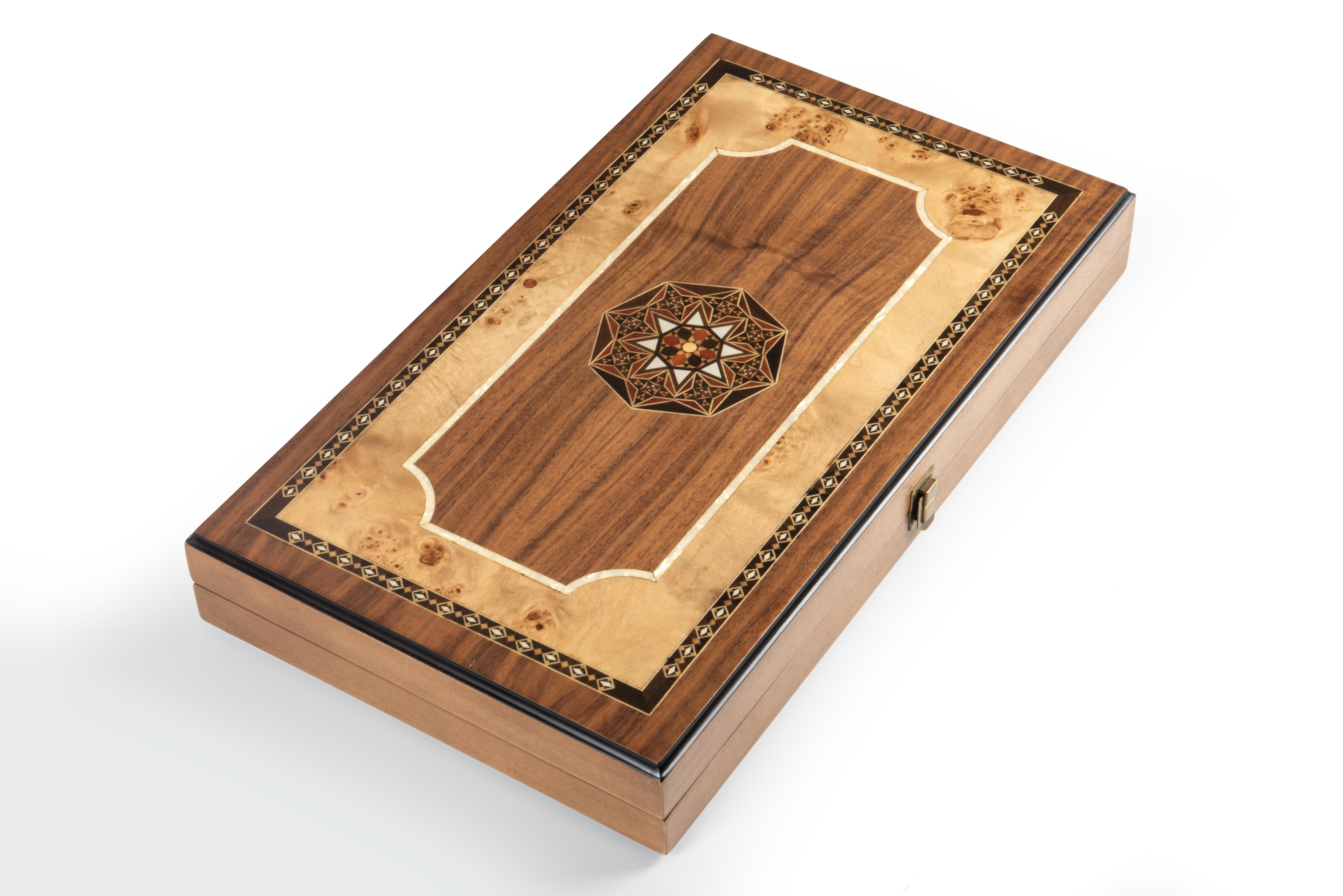 PURE MAZ-CEVİZ TAVLA 52*30*8 cmHelena Wood Art4381