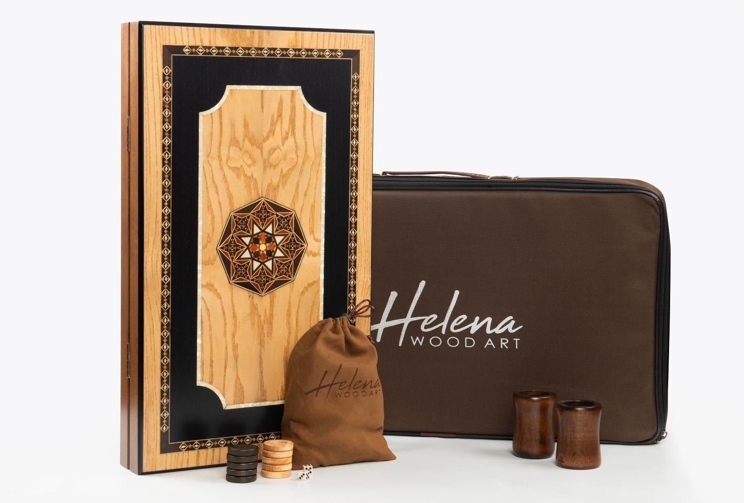 PURE SİYAH-DIŞBUDAK TAVLA 52*30*8 cmHelena Wood Art4383