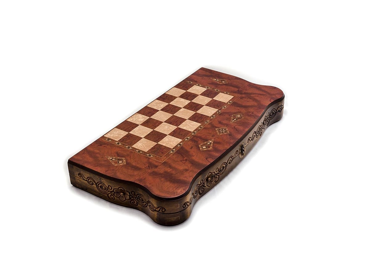 SEDEF İŞLEMELİ OYMALI TAVLA (2229T)Helena Wood Art2230.ROS
