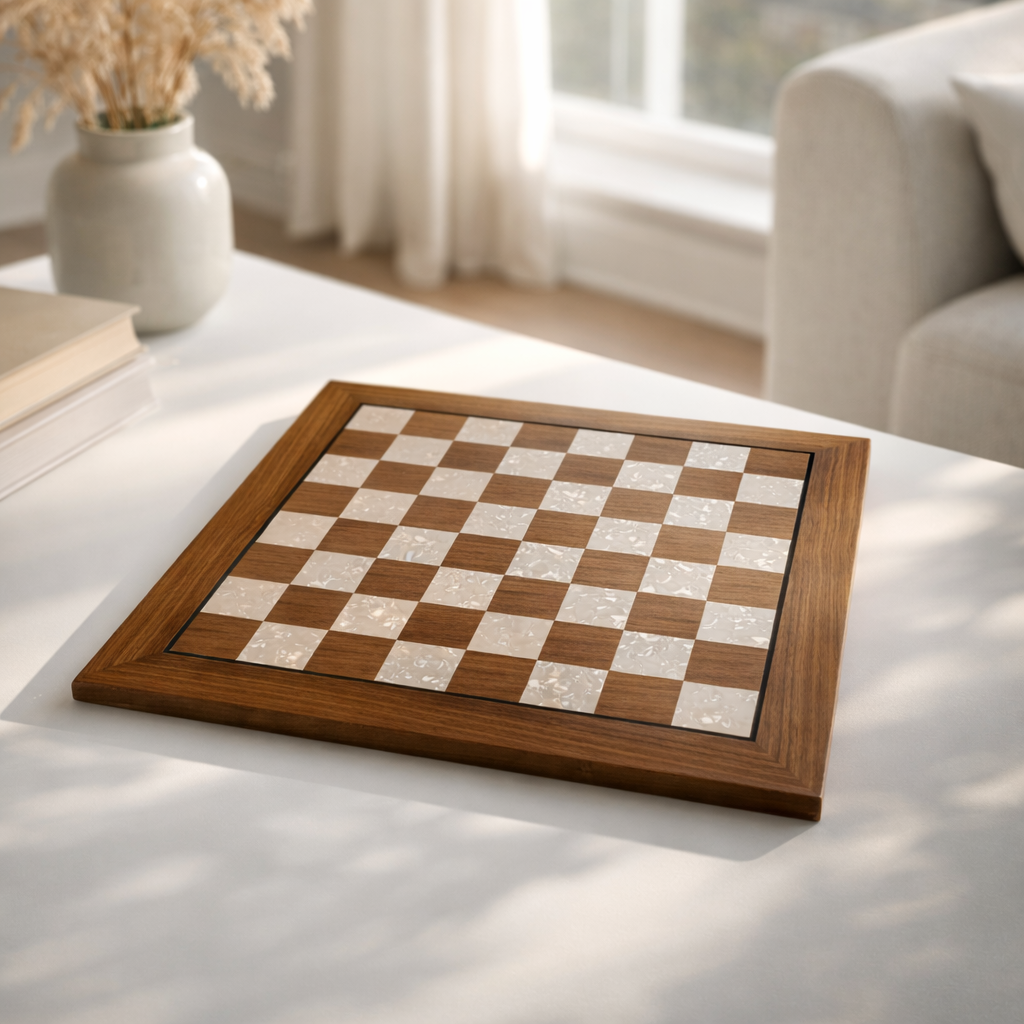 Sedefli Satranç Altı / CevizHelena Wood Art26781.WAL