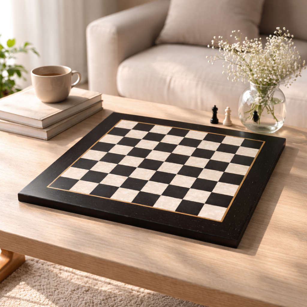 Sedefli Satranç Altı / SiyahHelena Wood Art26781.BLK