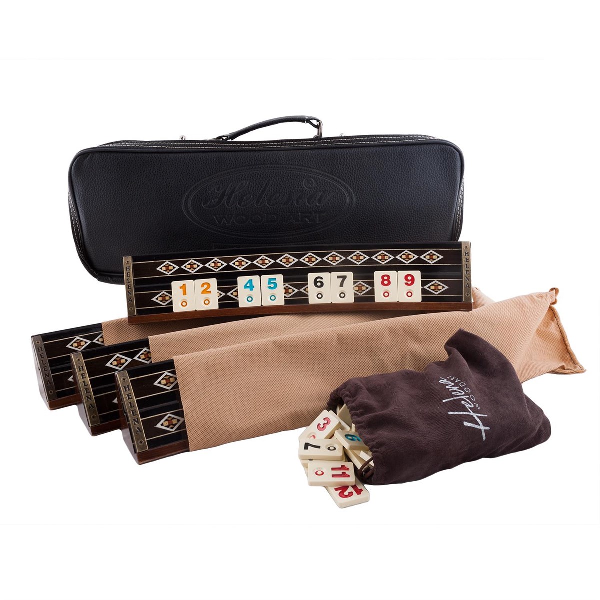 Classic Rummikub Board Game Set Luxury Solid Wooden