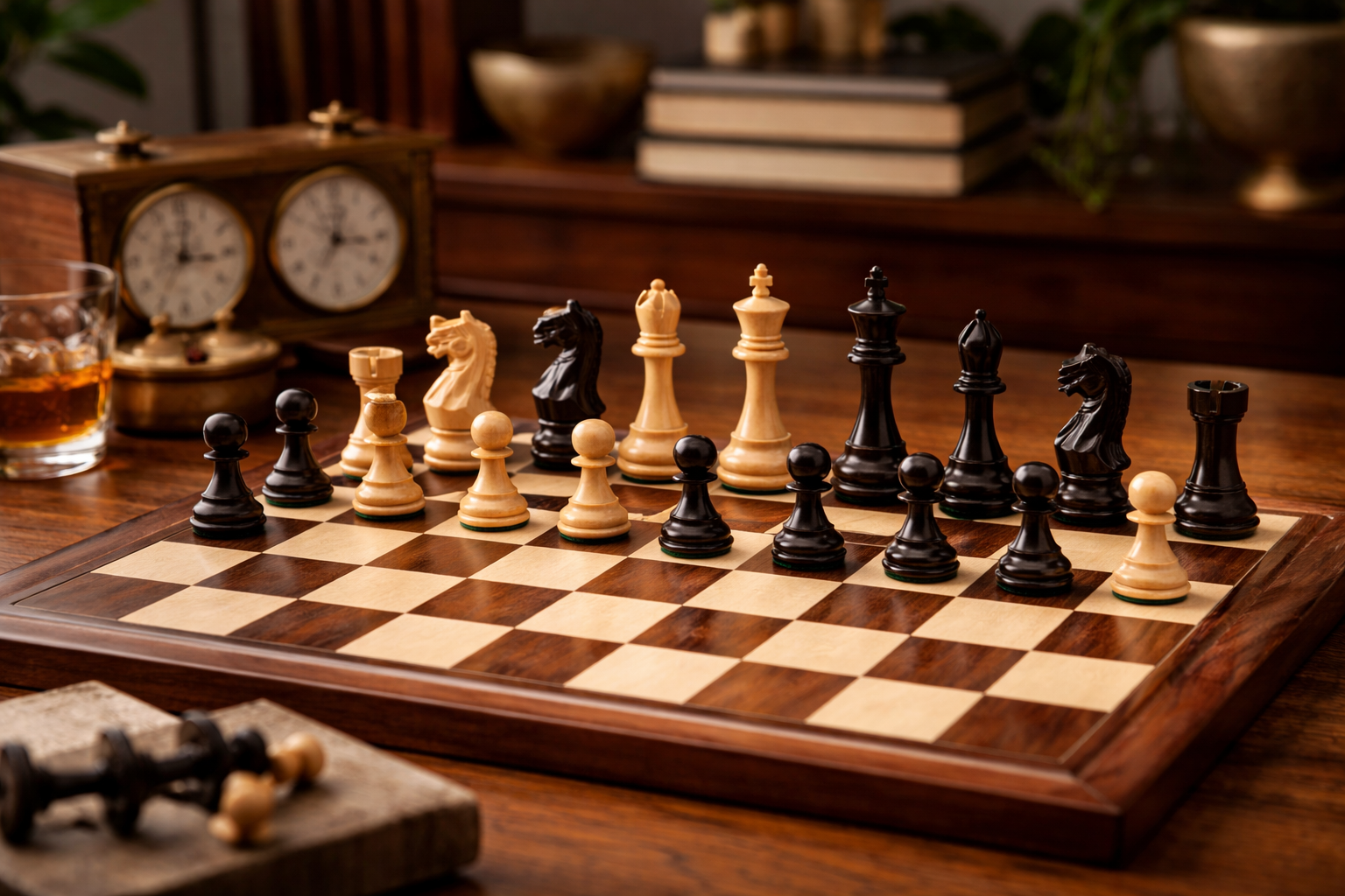 Supreme Yedek Vezirli Ahşap Satranç Figür 105 mmHelena Wood Art17695