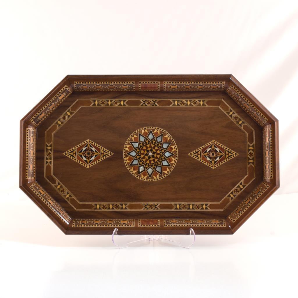 TİRYAKİ BOMBE BYK TEPSI  (51x32x3.5 cm)Helena Wood Art728642.WALP