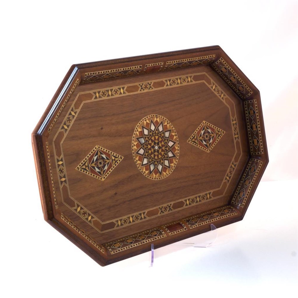 TİRYAKİ BOMBE BYK TEPSI  (51x32x3.5 cm)Helena Wood Art