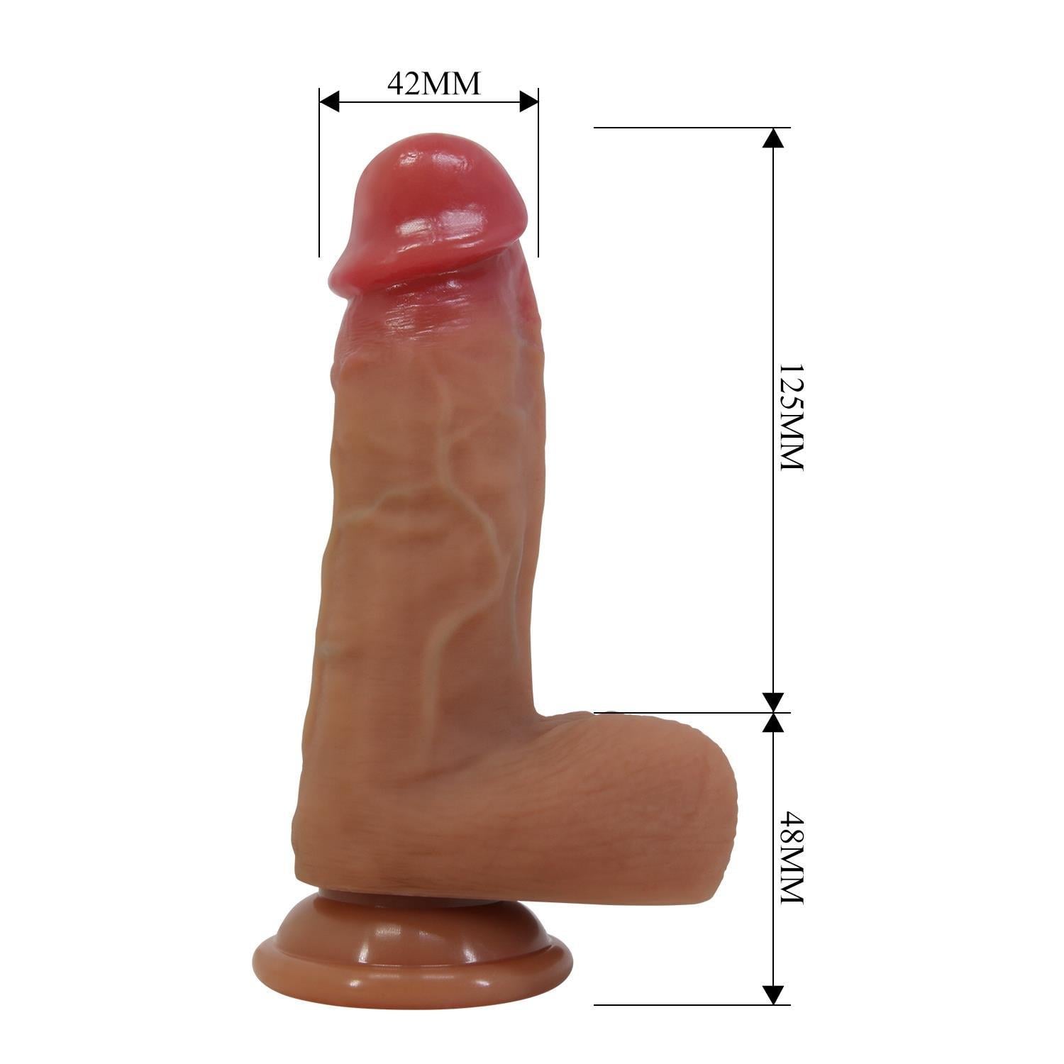 Belden Bağlamalı 17,3 cm Realistik Vantuzlu Dildo Penis - Curtis