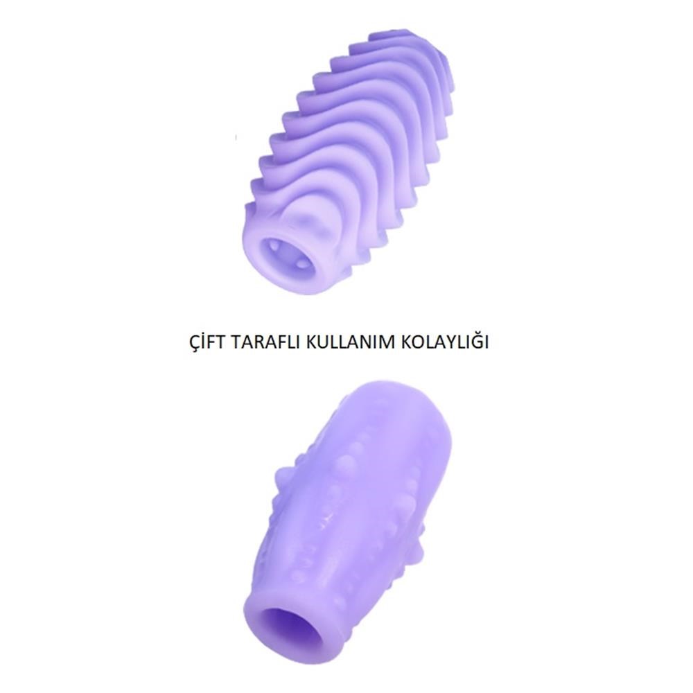 Gerçekçi Doku Realistik Penis Kılıfı & Suni Vajina Mastürbatör- Romantic