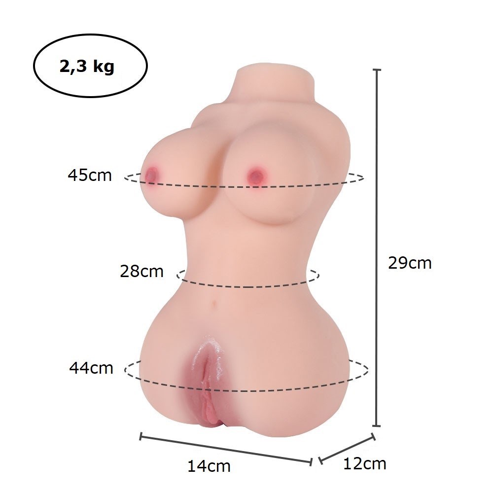 Yarım Vücut Anal Vajinal Silikon Seksi Manken