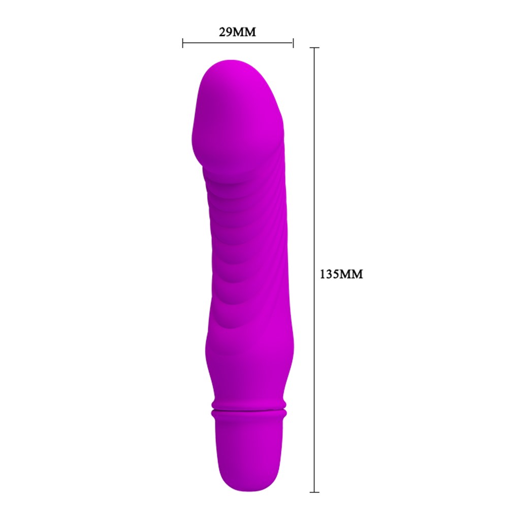 10 Titreşim Özellikli Vibratör Mor 13.5 cm
