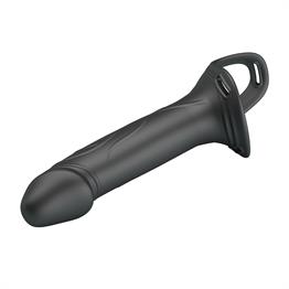 16,8 cm Belden Bağlamalı İçi Boş 4,2 cm Dolgulu Strapon Penis - Landon