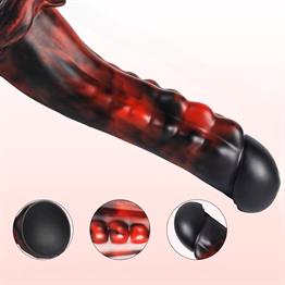 Belden Bağlamalı 21,5 cm Gerçekçi Kalın Dildo Penis - Monster43