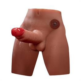 2 İşlevli Gerçekçi Ölçülerde Realistik İleri Geri Hareketli 17 cm Penisli Anal Girişli Erkek Vücut - Jason