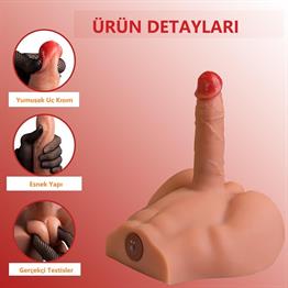 Gerçekçi Yapıda Realistik İleri Geri Hareketli 17,5 cm Penisli Erkek Vücut - Peel