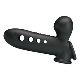 Hava Yastıklı Premium Zenci Rengi Silikon Penis Kılıfı - Crane