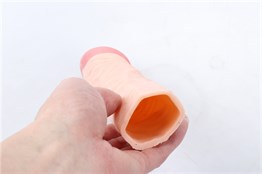3,5 cm Dolgulu Realistik Penis Kılıfı