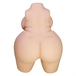 3 Boyutlu İki İşlevli Büyük Kalçalı Yarım Vücut Anal Vajinal Silikon Seksi Manken - Grace