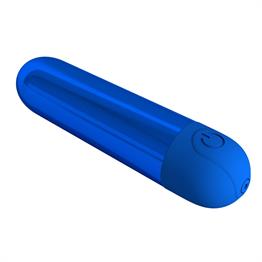 USB Şarjlı 10 Fonksiyonlu Mavi Renkli Teknolojik Vibratör - Kiwi