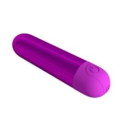 USB Şarjlı 10 Fonksiyonlu Mor Renkli Teknolojik Vibratör - Kiwi