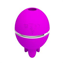 USB Şarjlı 3 Emme ve Dil Uyarım Fonksiyonlu Teknolojik Yumurta Vibratör - Gemini Ball