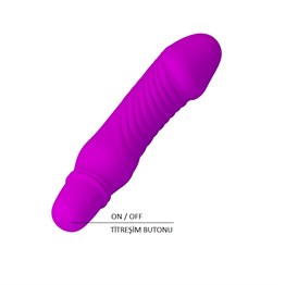 10 Titreşim Özellikli Vibratör Mor 13.5 cm