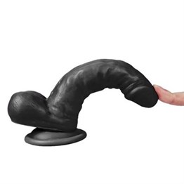 17 cm Belden Bağlamalı Realistik Dildo Zenci Penis Set