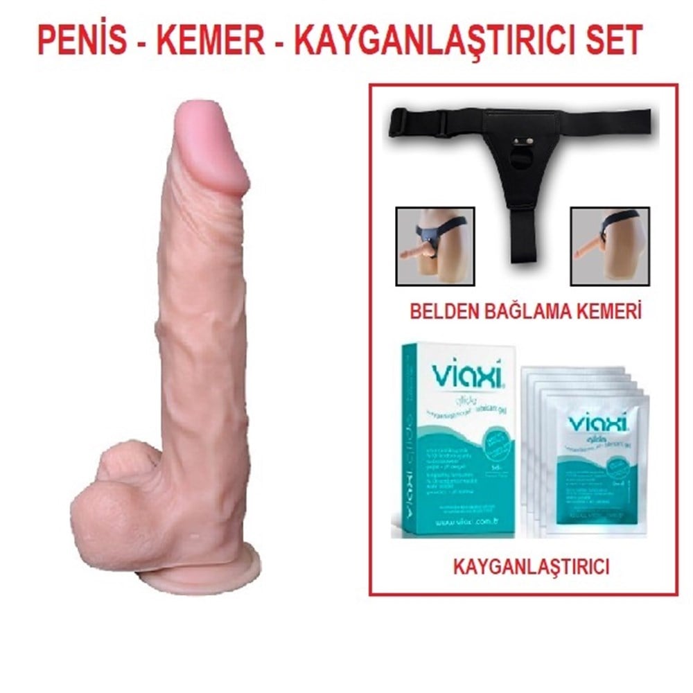 Victory Hero Sexy Et Dokusu Süper Realistik Belden Bağlamalı Penis 22.5cm