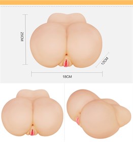 2 İşlevli 3D Realistik Kalça Suni Vajina Anüs