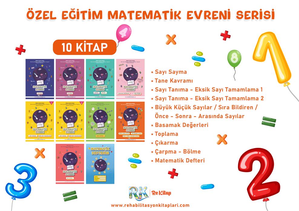 ÖZEL EĞTİM MATEMATİK EVRENİ SET 10 KİTAP