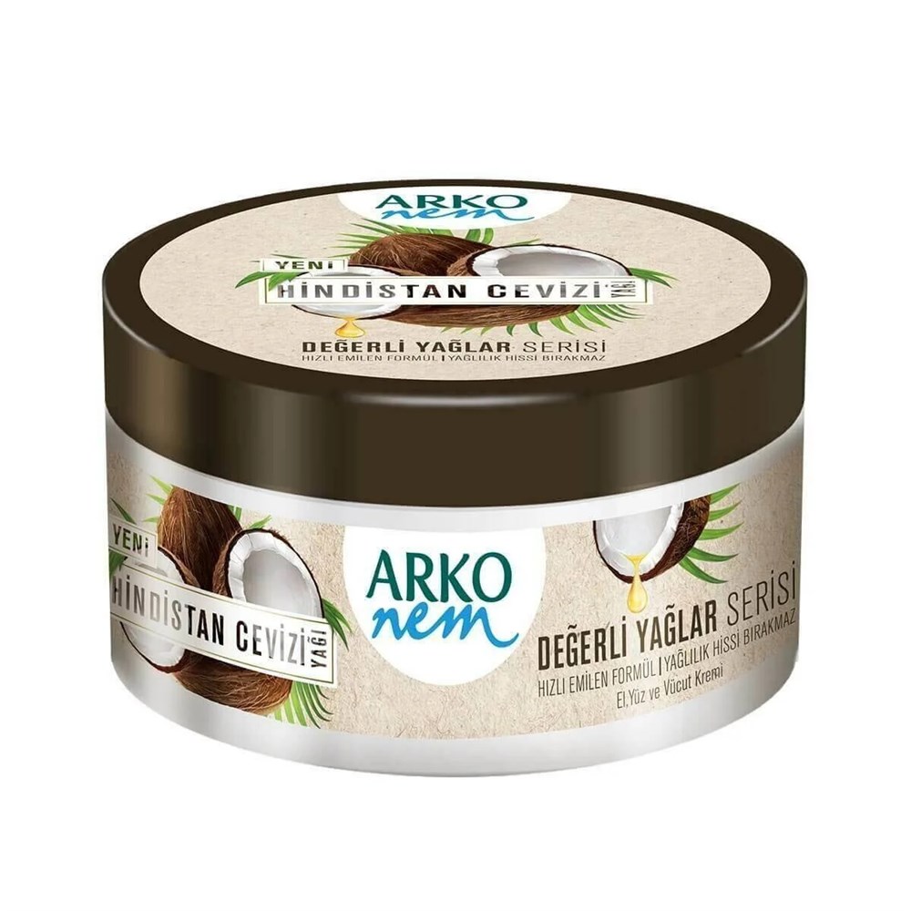 ARKO KREM NEM HİNDİSTAN CEVİZİ 250 ML.