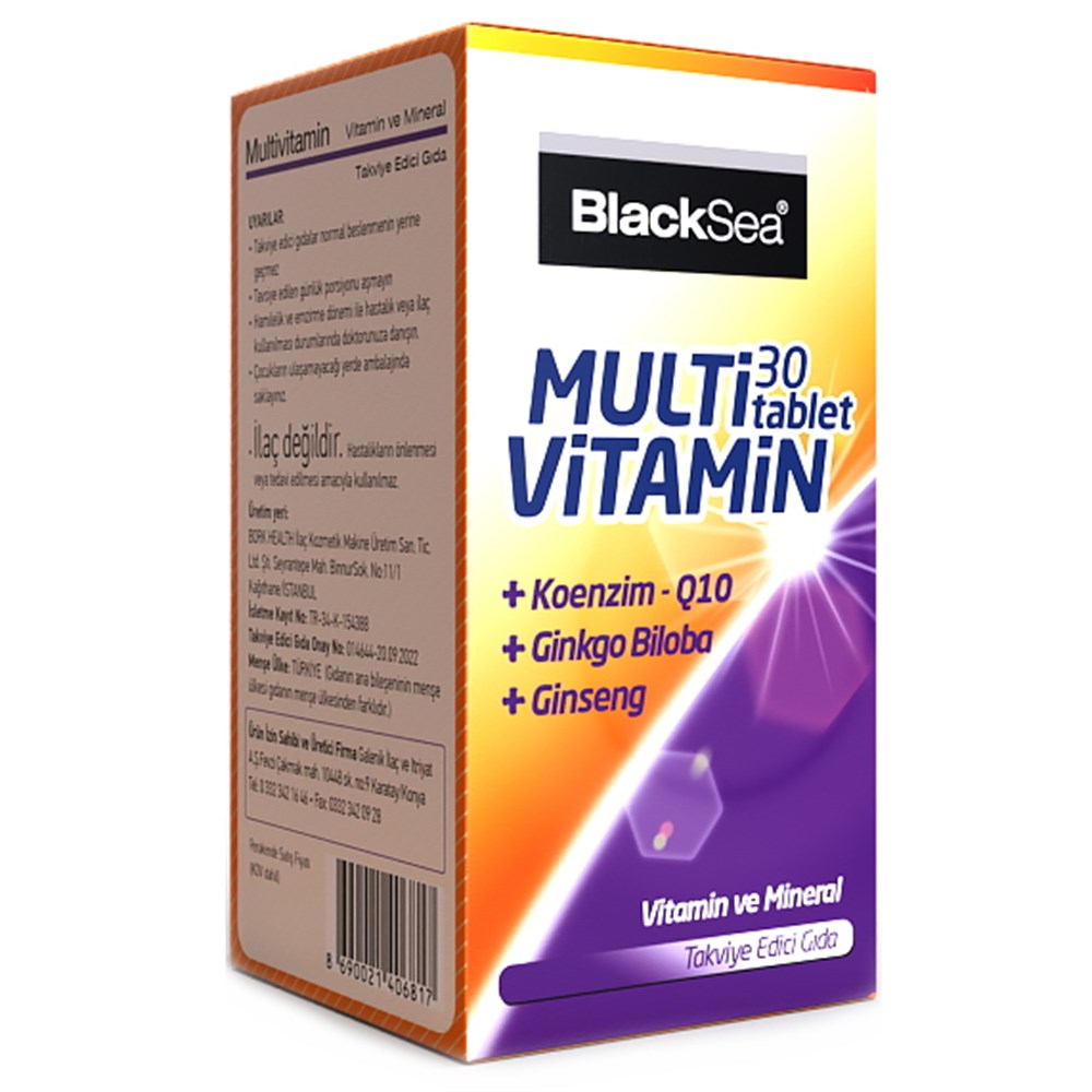 BLACK SEA-GT MULTİVİTAMİN 30 TABLET