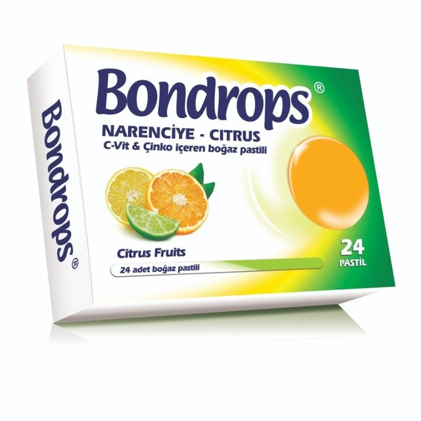 BONDROPS PASTİL CITRUS ( NARENCİYE ) 24'LÜ