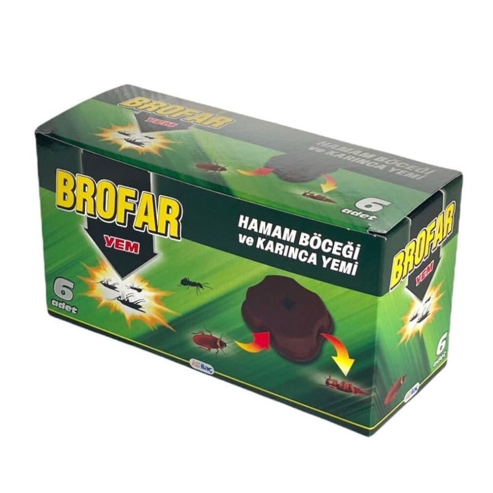 BROFAR HAMAM BÖCEĞİ VE KARINCA YEMİ 6'LI
