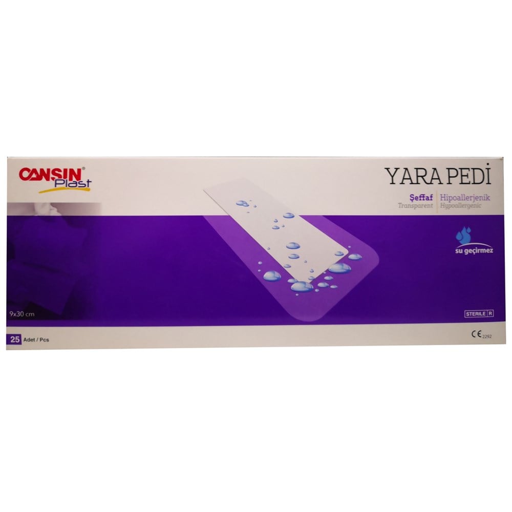 CANSIN 9 CM X 30 CM ŞEFFAF YARA PEDİ KOD: 526