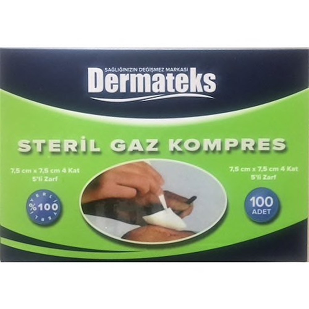 GAZ KOMPRES 100 LÜ DERMATEKS 5 Lİ ZARF