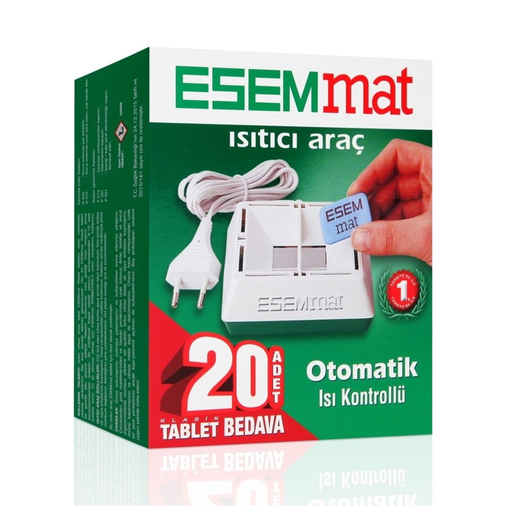 ESEMMAT KABLOLU MAT CİHAZ + 20 TABLET HED.