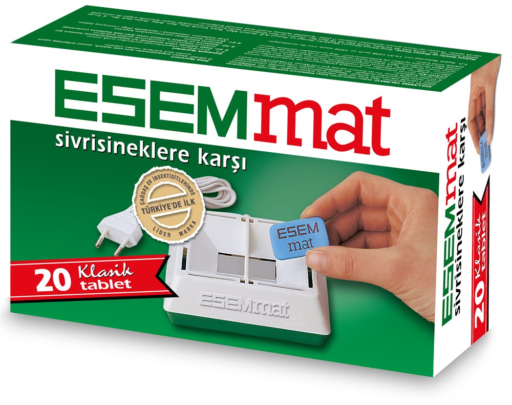 ESEMMAT SİVRİSİNEK KOVUCU MAT TABLET 20'Lİ