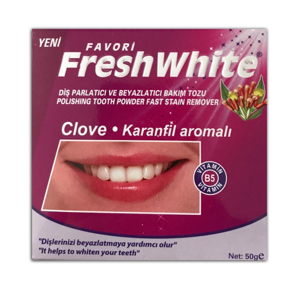 FRESH WHITE DİŞ PARLATMA TOZU KARANFİL