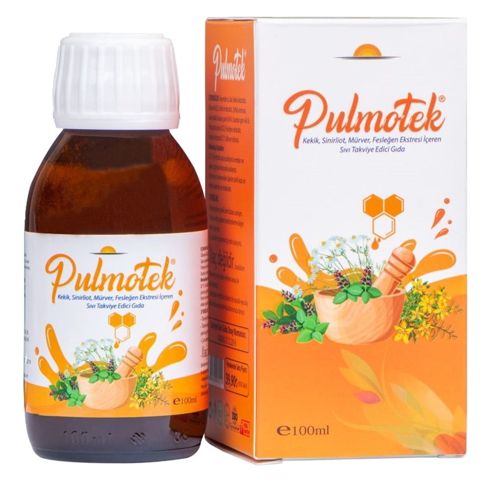 GT PULMOTEK BİTKİSEL ÖKSÜRÜK ŞURUBU 100 ML.