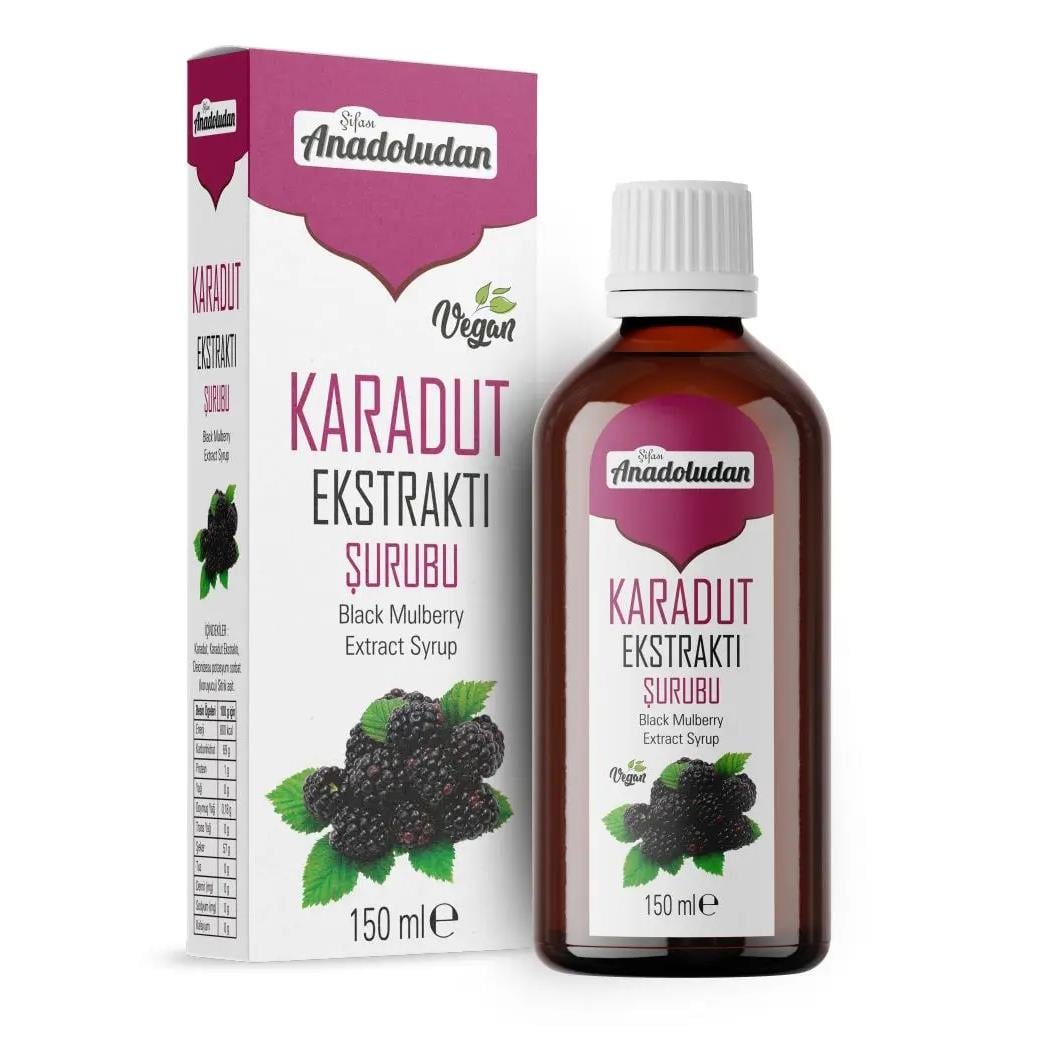 GT ŞİFASI ANADOLUDAN KARADUT ŞURUBU 150 ML.