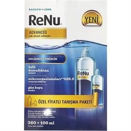 RENU ADVANCED ÇOK AMAÇLI SOLÜSYON 2'Lİ 360 ML. + 100 ML.