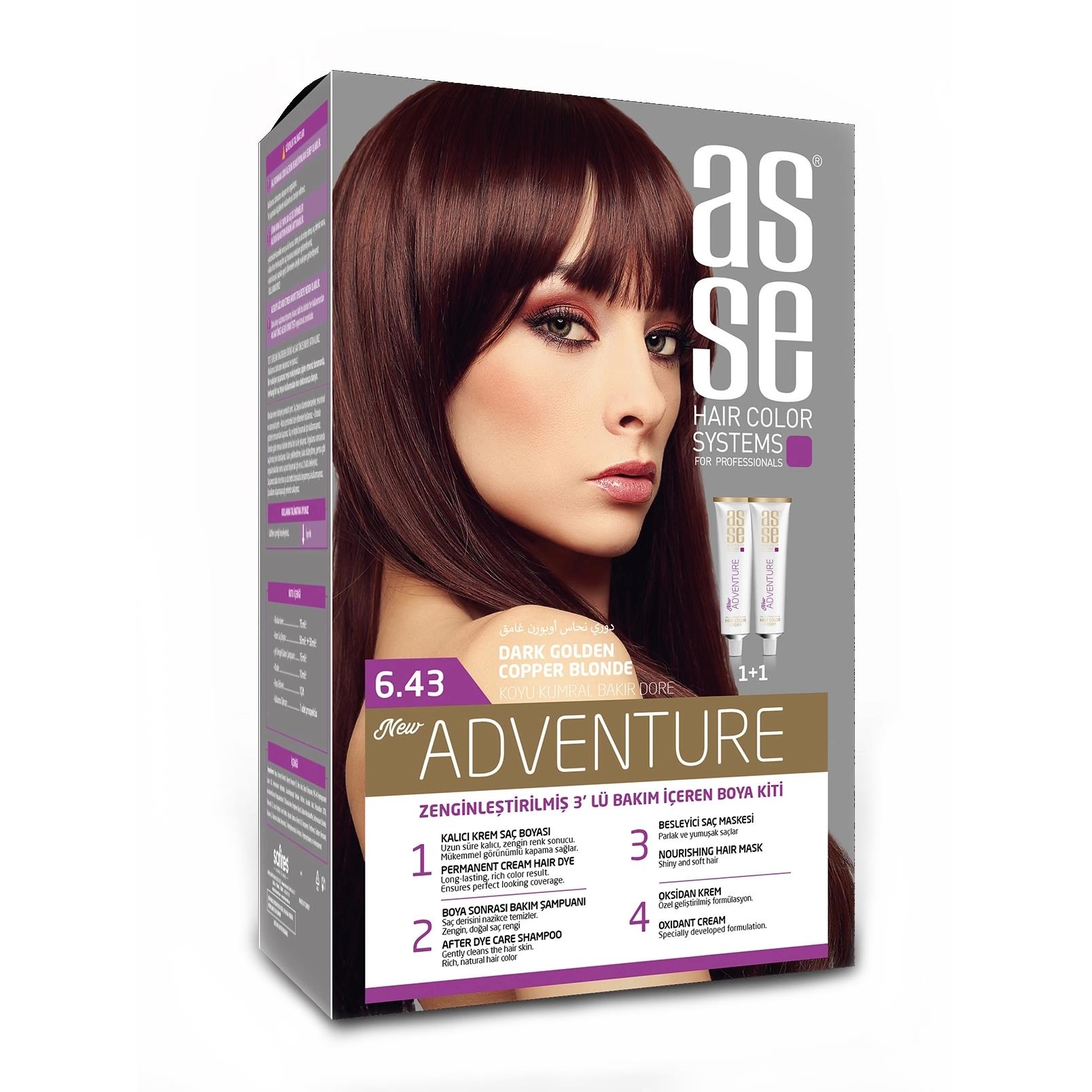 ASSE SAÇ BOYASI 6.43 KOYU KUMRAL BAKIR DORE