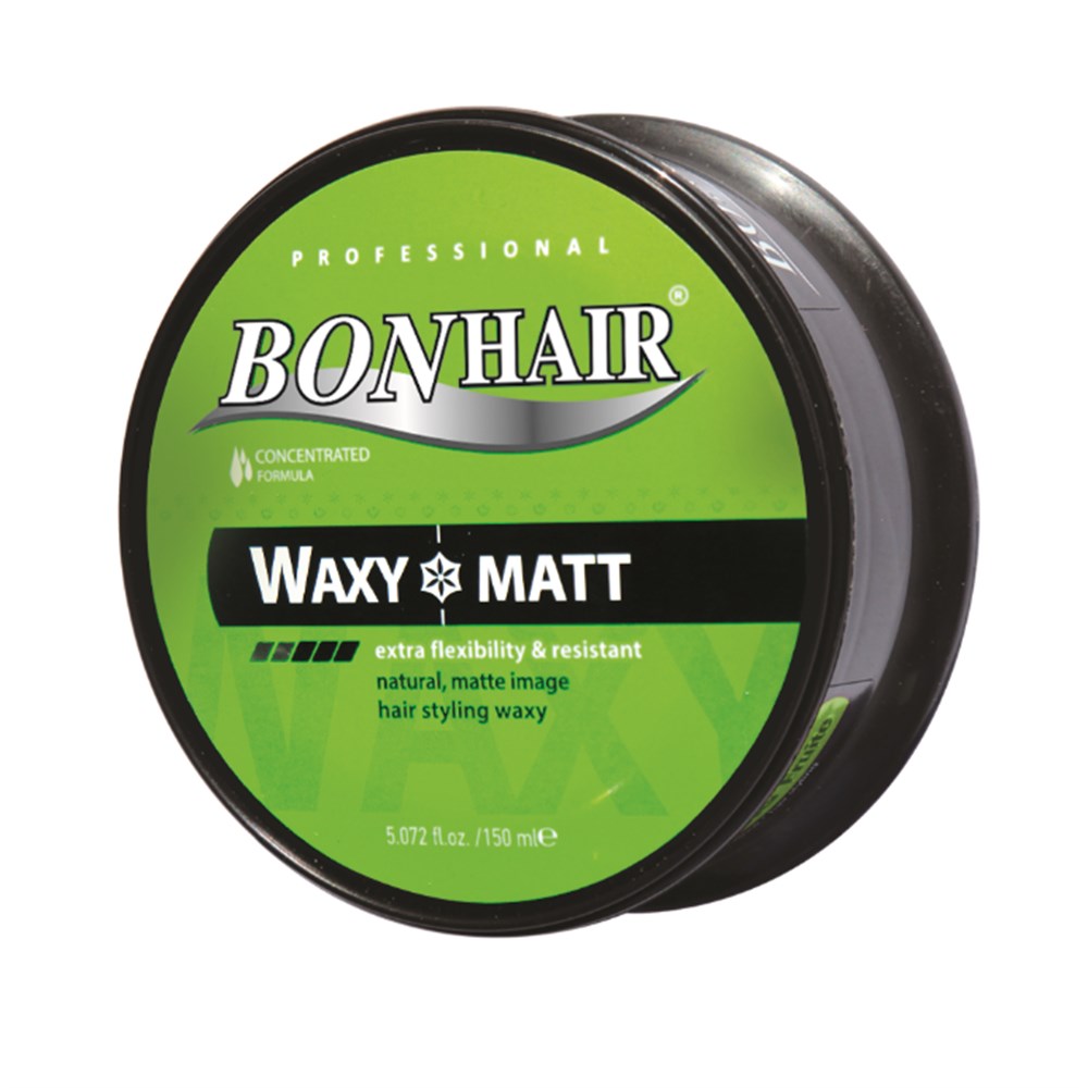 BONHAIR WAXY 150 ML STYLING MATT ( 48 )  (BLACK SERIES)