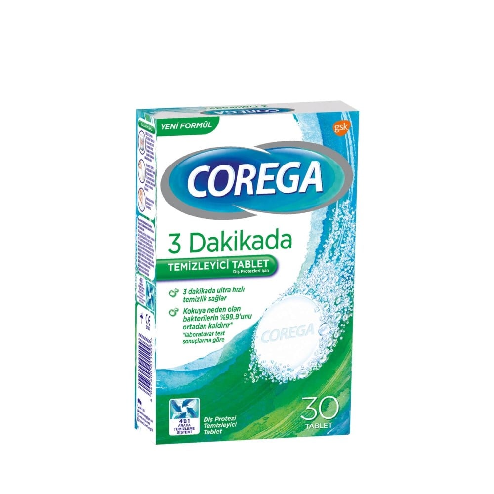 COREGA TEMİZLEYİCİ TABLET 30'LU