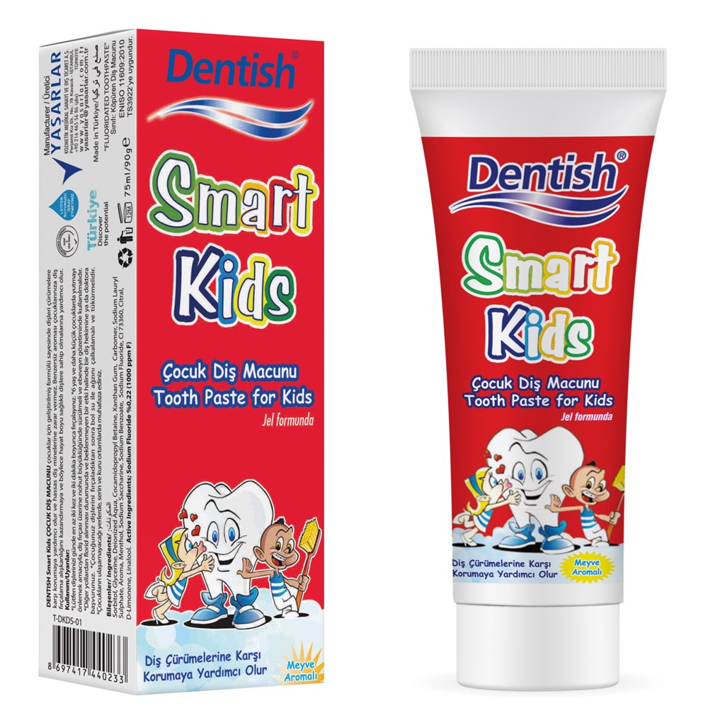 DENTİSH ÇOCUK DİŞ MACUNU MEYVE AROMALI 75 ML.