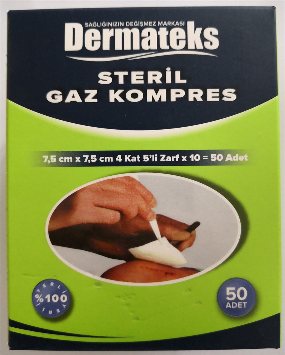 GAZ KOMPRES 50'LİK DERMATEKS 5'Lİ ZARF