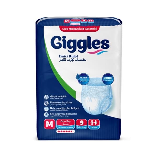 EMİCİ KÜLOT GİGGLES MEDIUM 9'LU ( 8 ) ( 7190 )