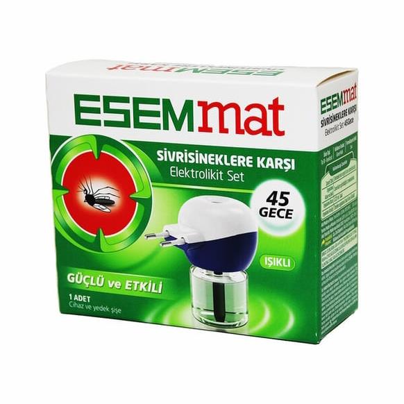 ESEMMAT ELEKTROLİKİT MİNİ SET + 45 GECE YEDEK