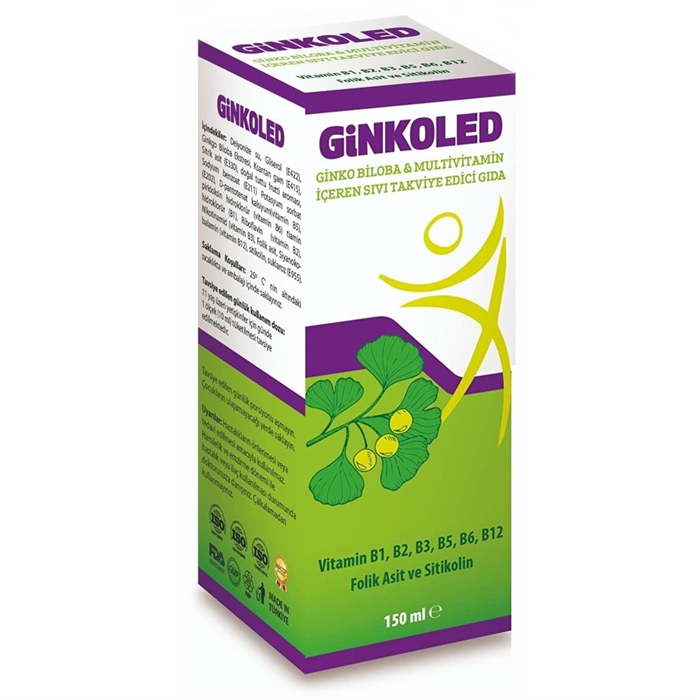 GT LEDA GİNKOLED ŞURUP 150 ML
